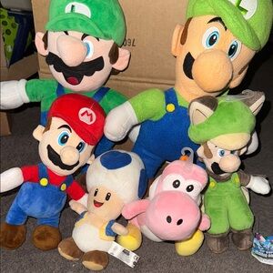 Super Mario Plush Toy Set - Multicolor